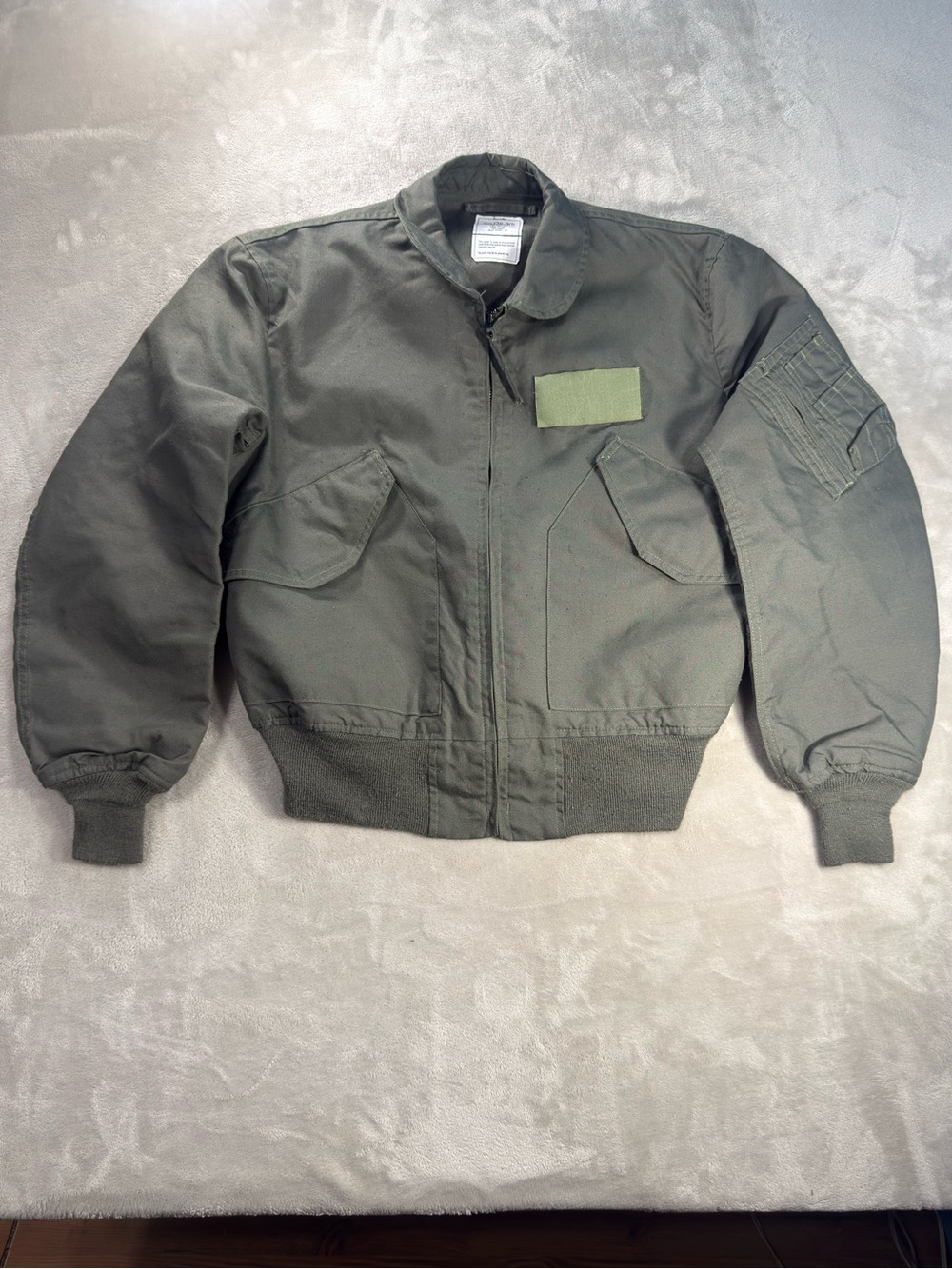 U.S. Military CWU-36/P Summer Flight Jacket Nomex Sage Green 8415-01-608-2981